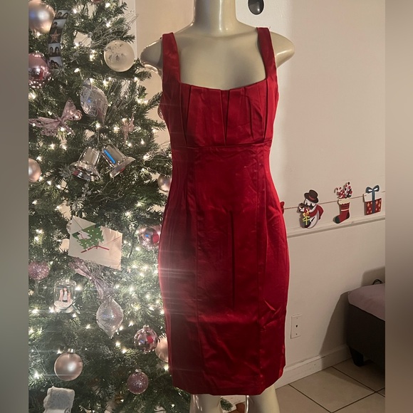 Calvin Klein Dresses & Skirts - Calvin Klein Vibrant Red Midi Dress